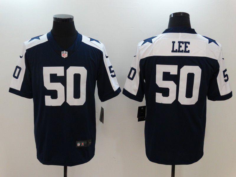 Men Dallas Cowboys 50 Sean Lee Blue Thanksgiving Nike Vapor Untouchable Limited NFL Jerseys